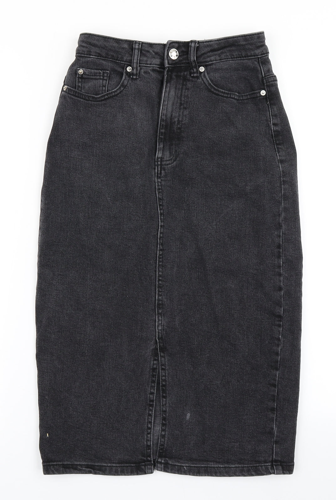 Denim Co Womens Black  Denim Straight & Pencil Skirt Size 4