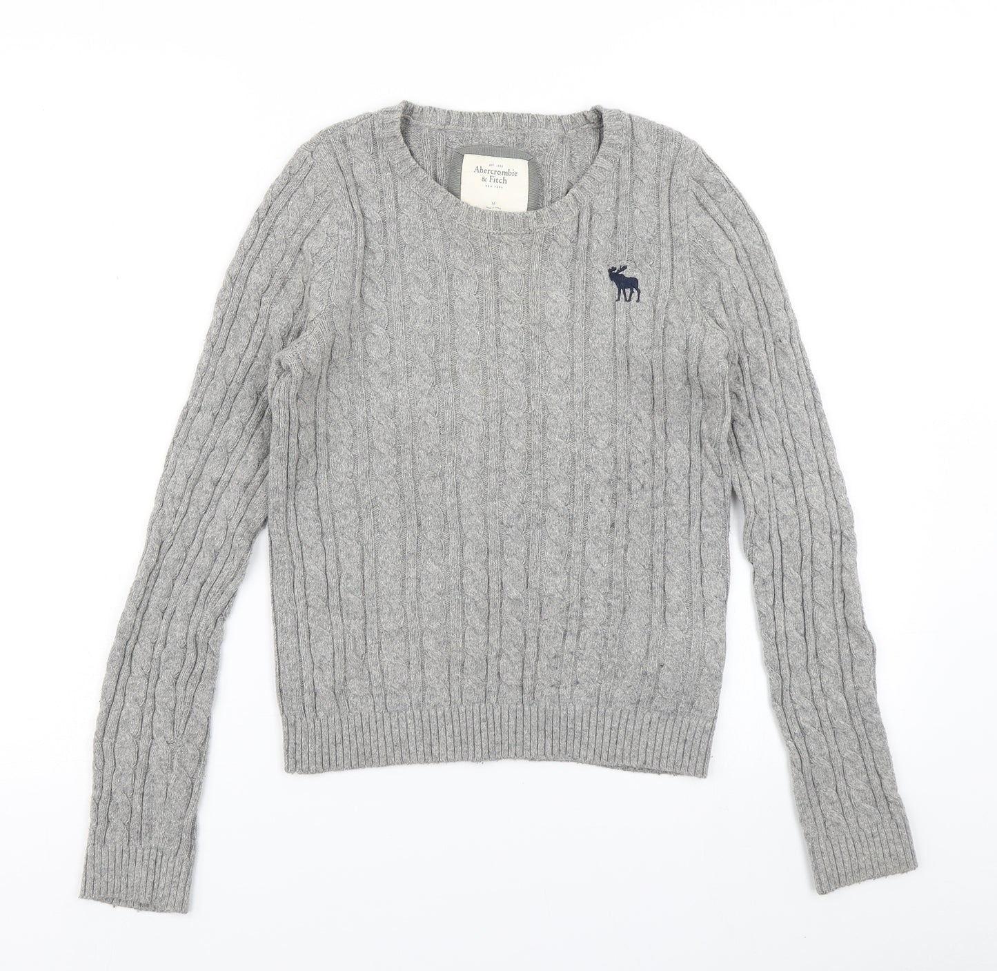 Abercrombie & Fitch Womens Grey  Knit Pullover Jumper Size M