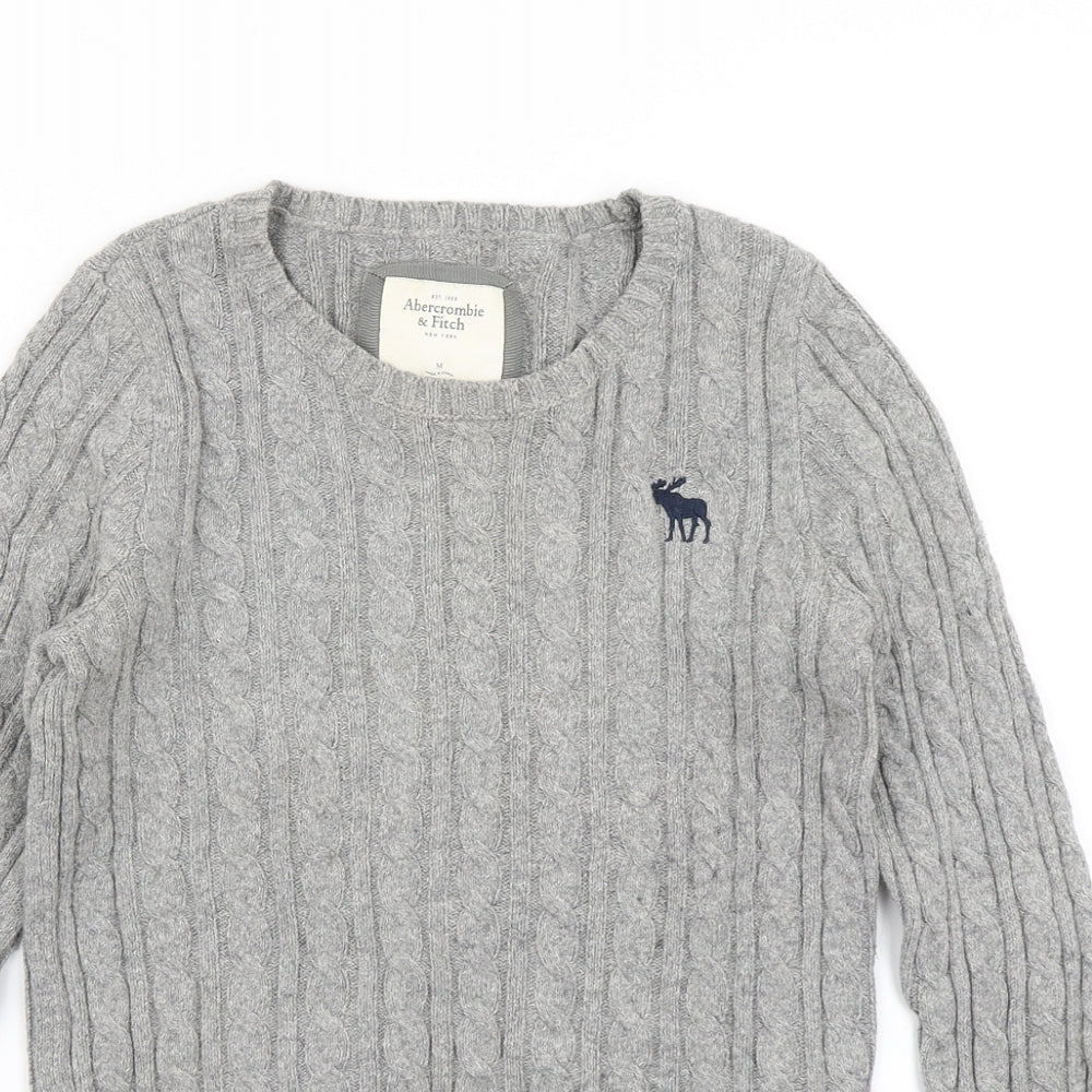 Abercrombie & Fitch Womens Grey  Knit Pullover Jumper Size M