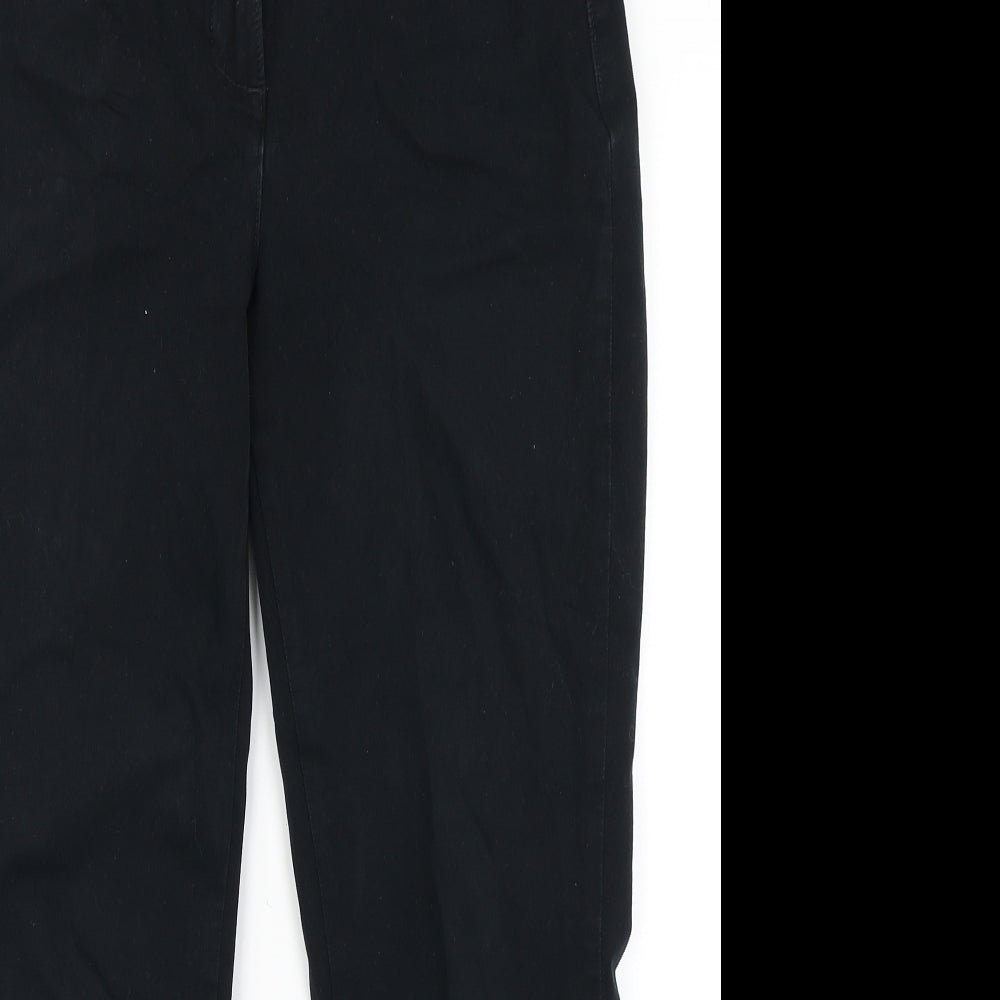 M&S Collection Womens Blue   Chino Trousers Size 10 L24 in