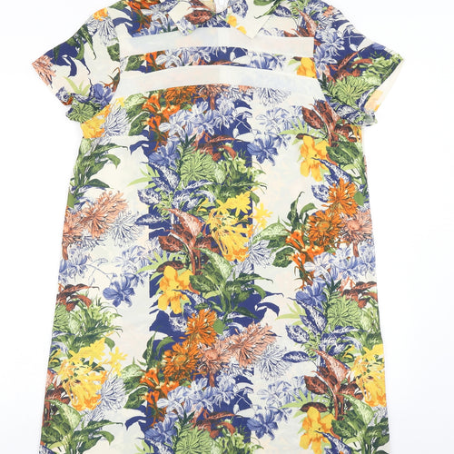 Love Womens Ivory Floral  A-Line  Size M