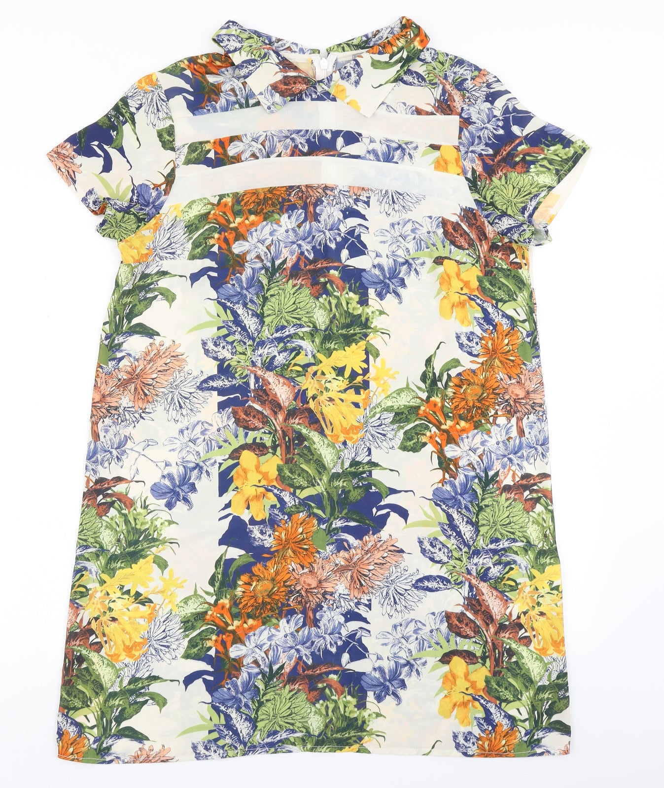 Love Womens Ivory Floral  A-Line  Size M