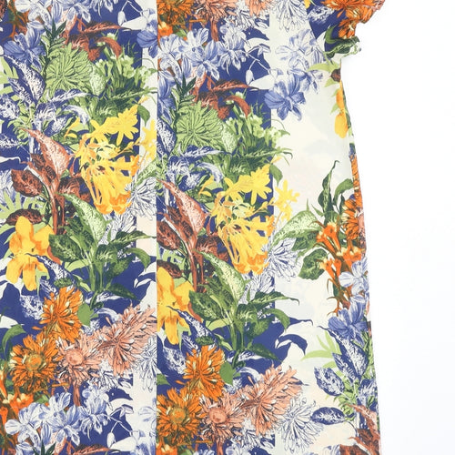 Love Womens Ivory Floral  A-Line  Size M