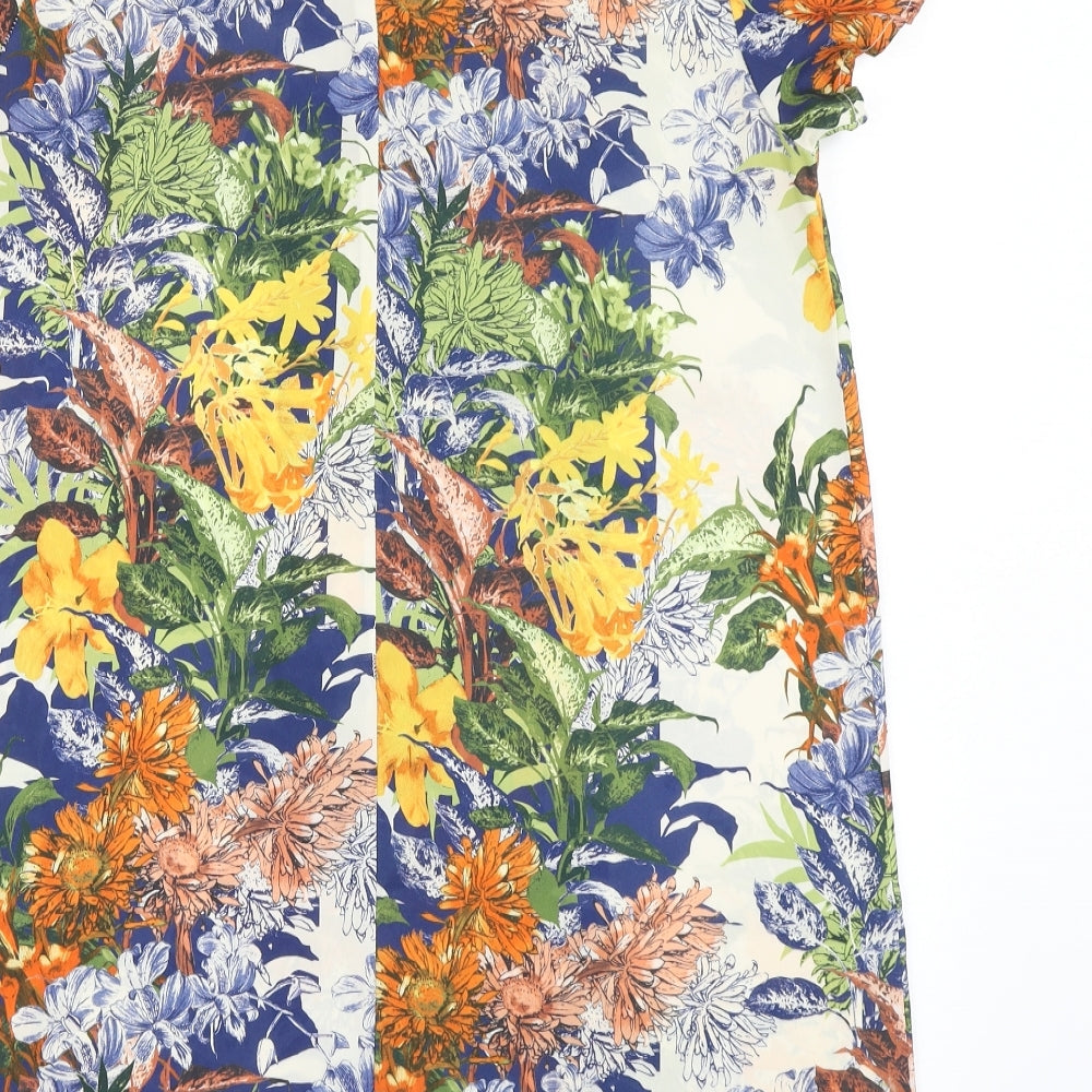 Love Womens Ivory Floral  A-Line  Size M