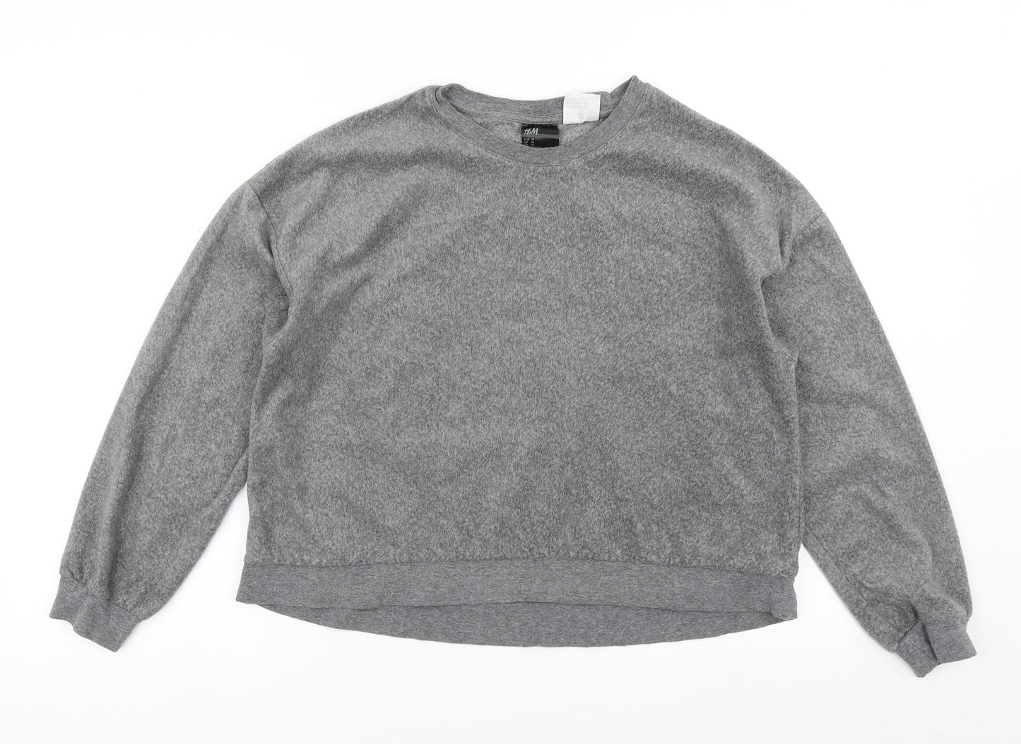 H&M Womens Grey   Pullover Sweatshirt Size M  - Cropped