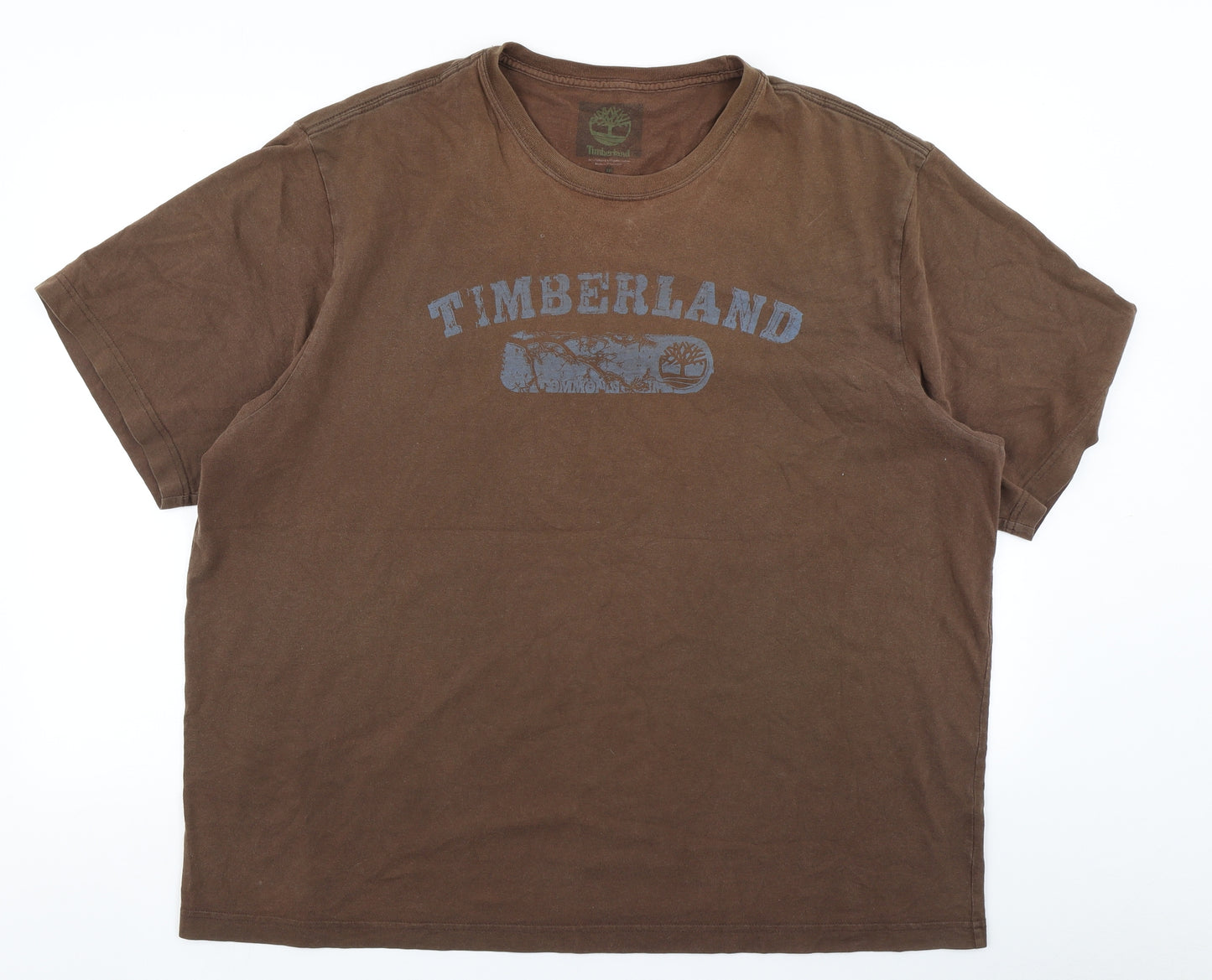 Timberland Mens Brown    T-Shirt Size 2XL