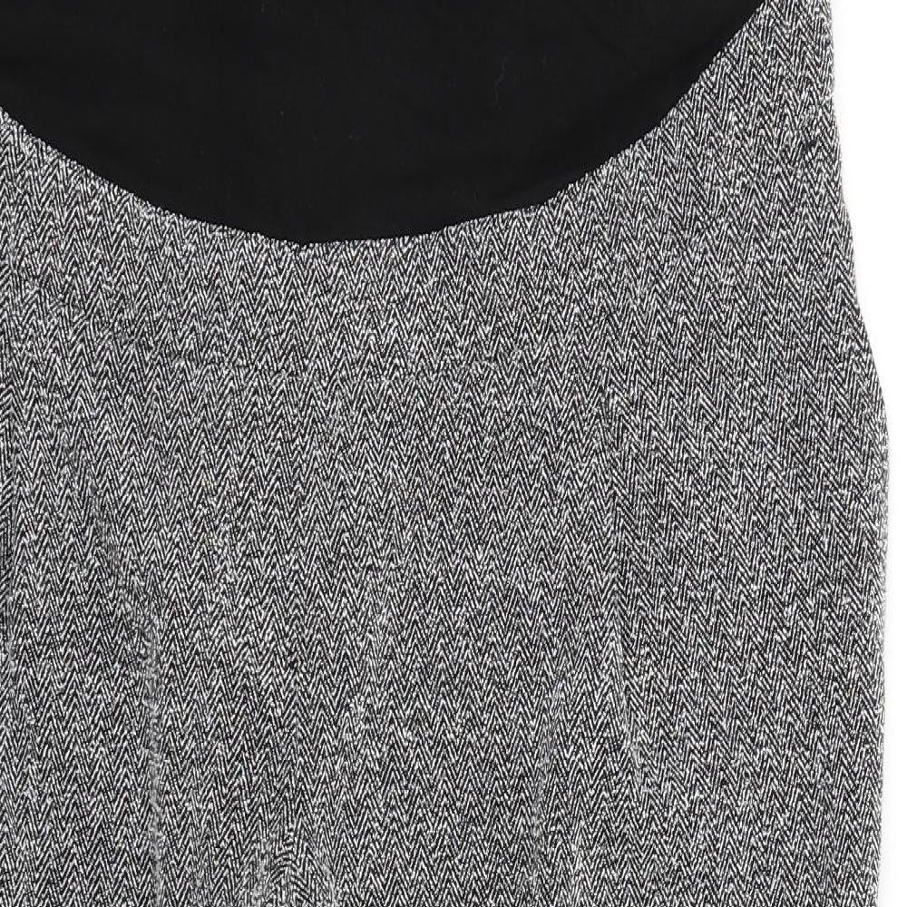 NEXT Womens Grey Herringbone  Dress Pants Trousers Size 18 L24 in