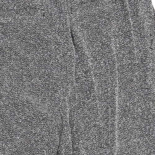 NEXT Womens Grey Herringbone  Dress Pants Trousers Size 18 L24 in