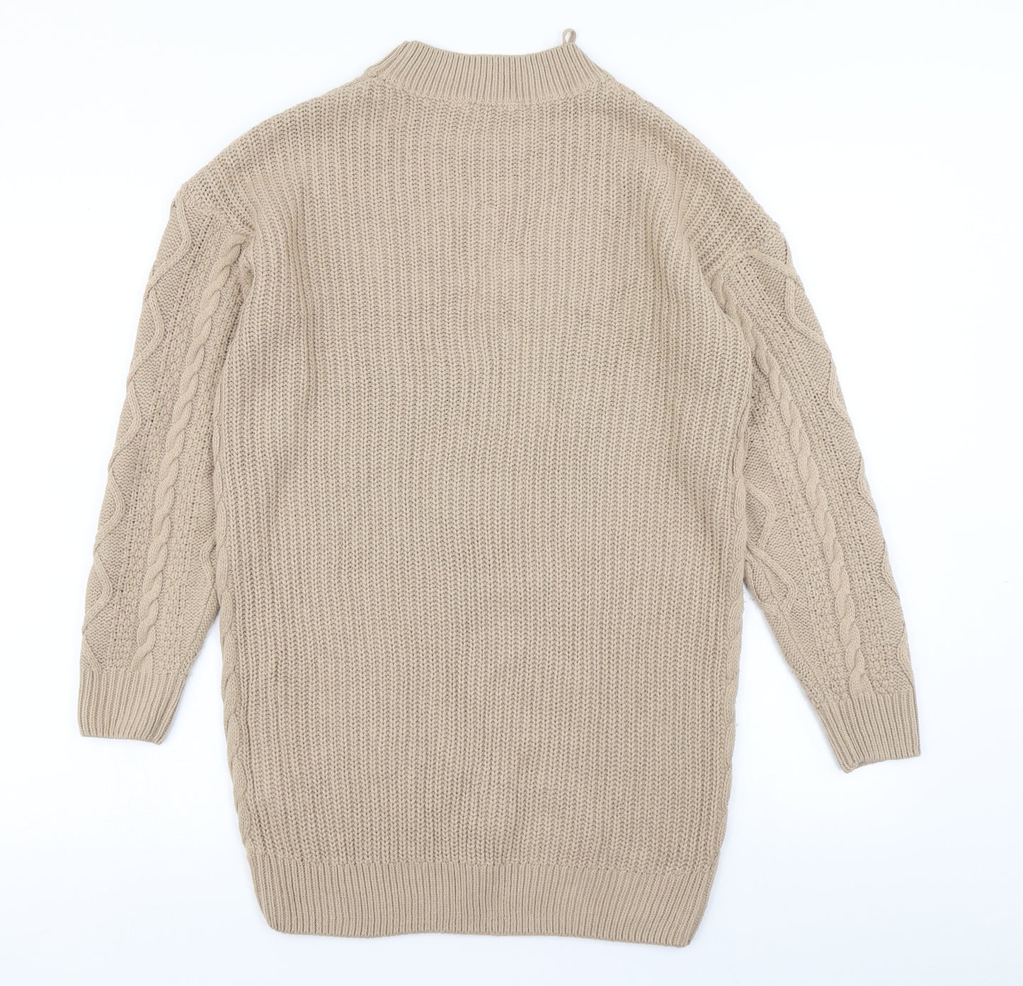 Pep & Co Womens Brown  Knit Jumper Dress  Size S