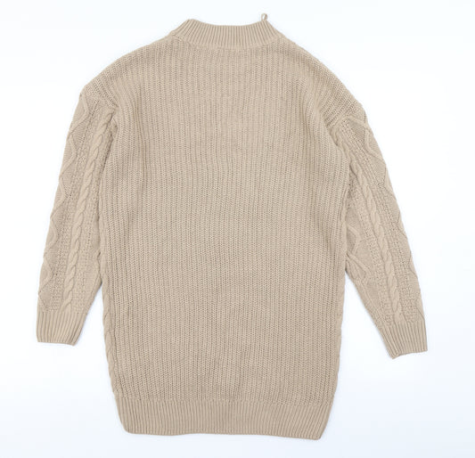 Pep & Co Womens Brown  Knit Jumper Dress  Size S