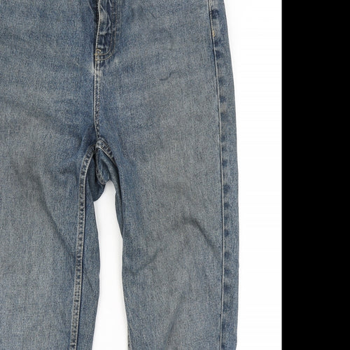 Topshop Womens Blue  Denim Mom Jeans Size 30 in L30 in