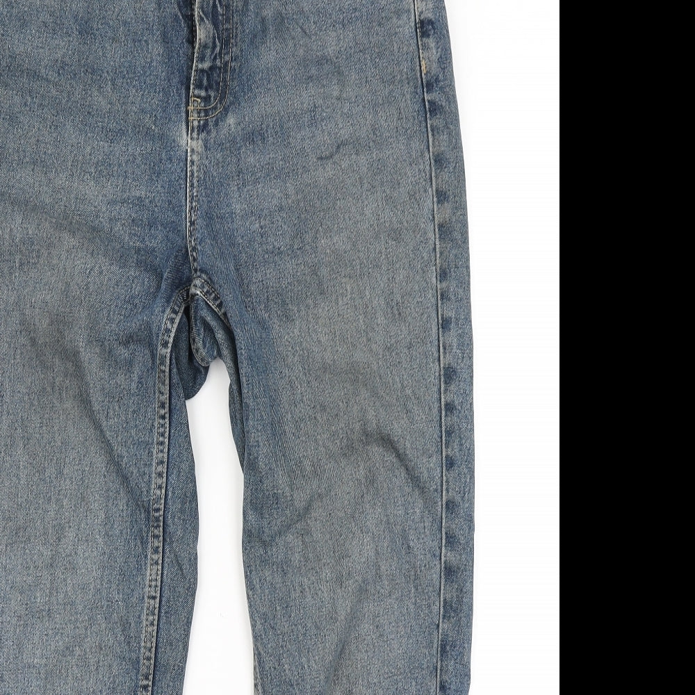 Topshop Womens Blue  Denim Mom Jeans Size 30 in L30 in