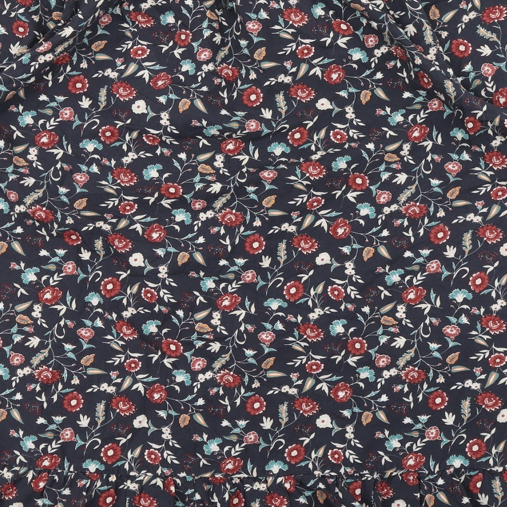 George Womens Blue Floral  Basic Blouse Size 20  - Longline Peplum