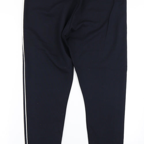 M&S Collection Womens Blue Striped  Capri Leggings Size 18 L26 in