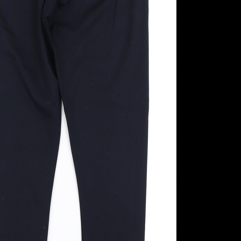 M&S Collection Womens Blue Striped  Capri Leggings Size 18 L26 in