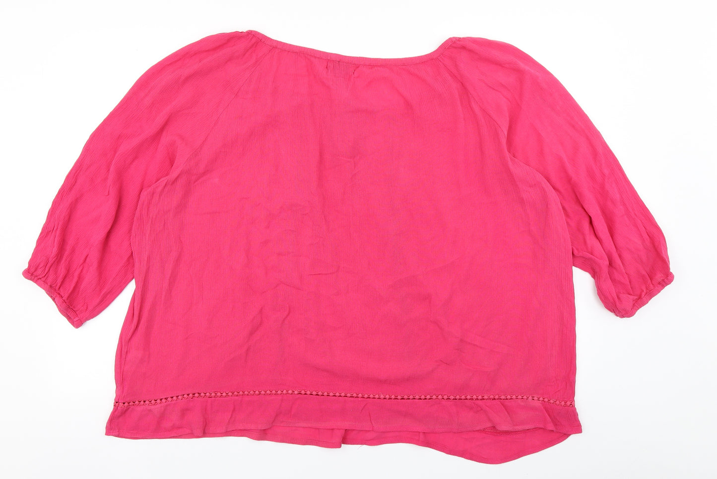 Arista Womens Pink   Basic Blouse Size 18