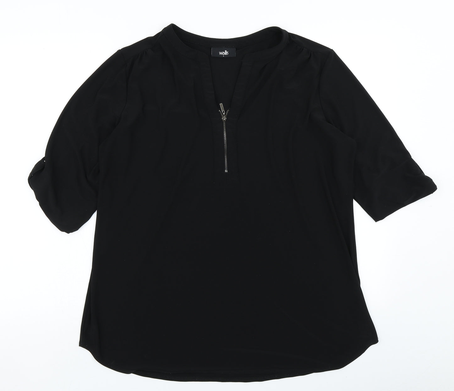 Wallis Womens Black   Basic Blouse Size L