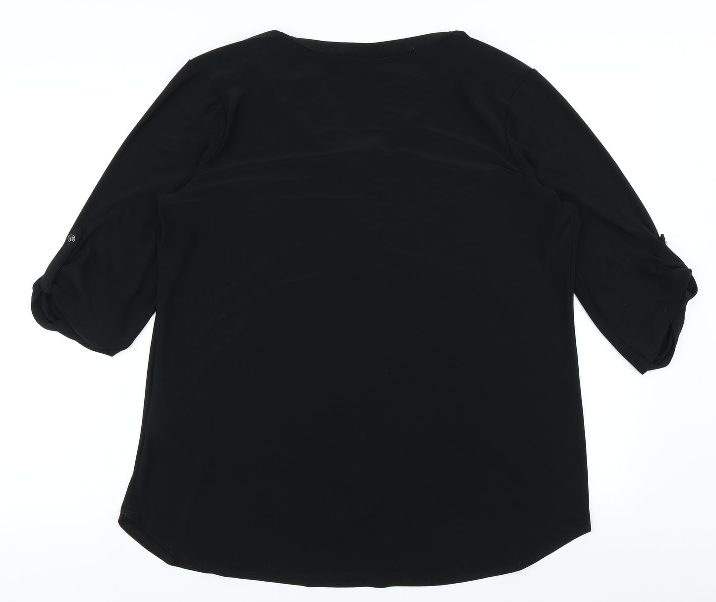Wallis Womens Black   Basic Blouse Size L
