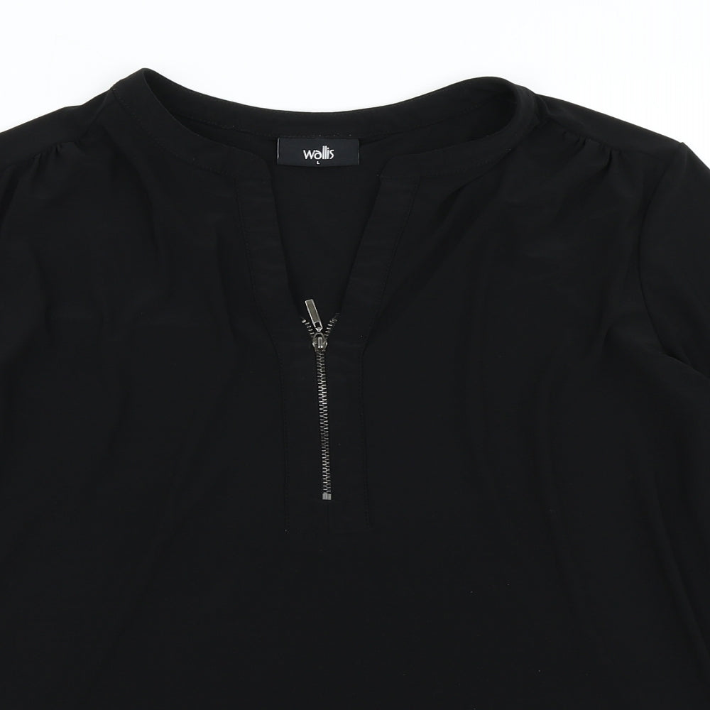 Wallis Womens Black   Basic Blouse Size L
