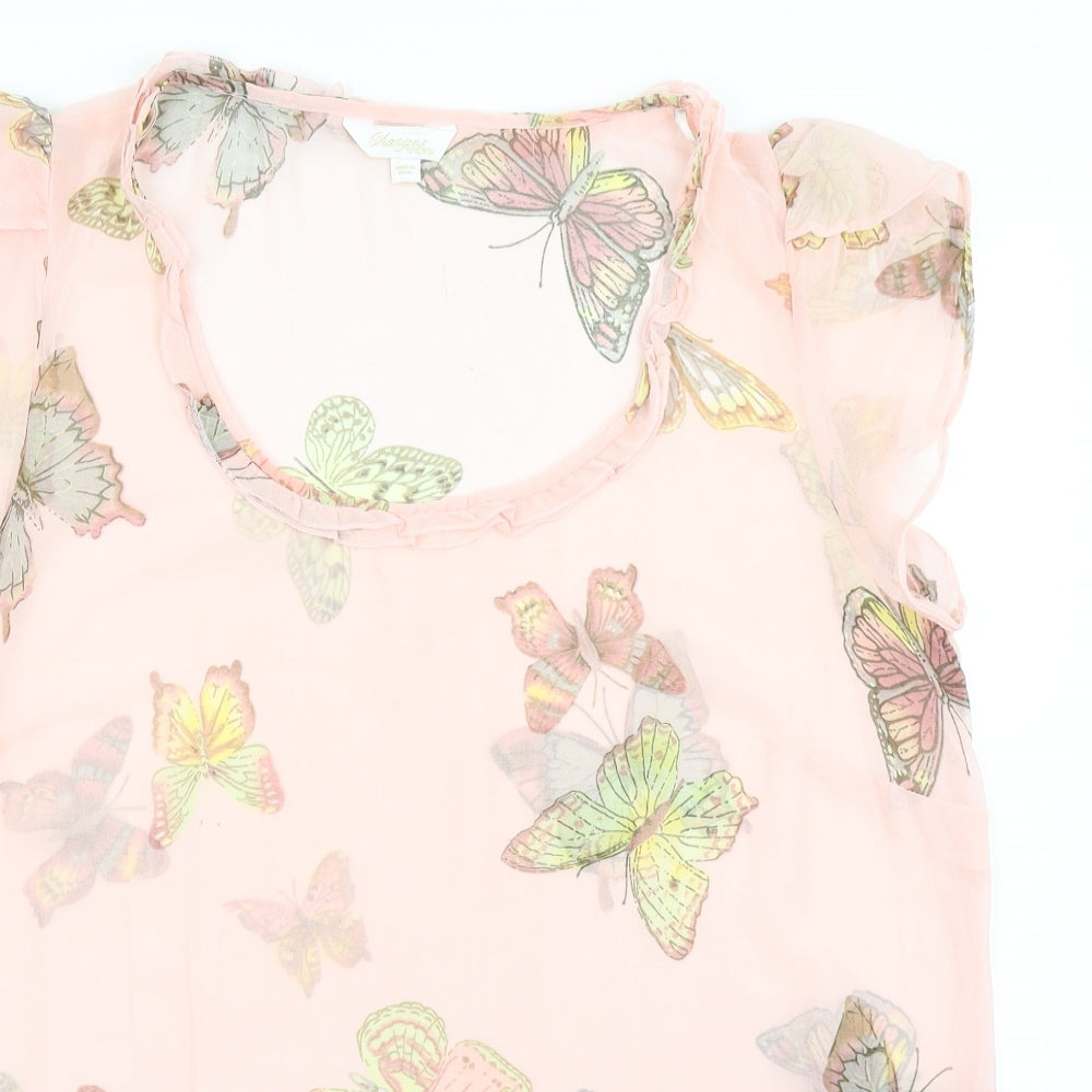 Changes Womens Pink   Basic Blouse Size 16