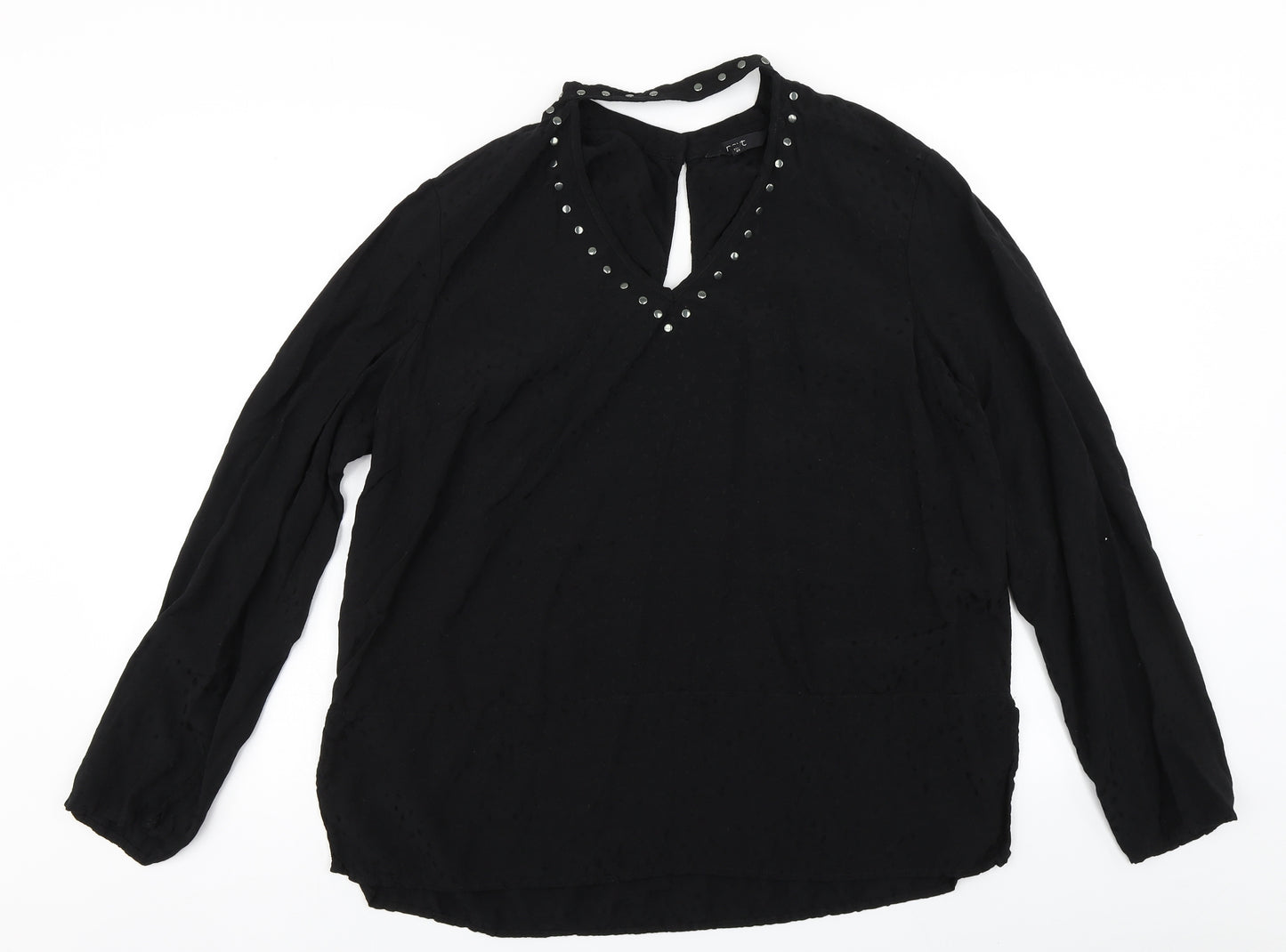 NEXT Womens Black   Basic Blouse Size 20