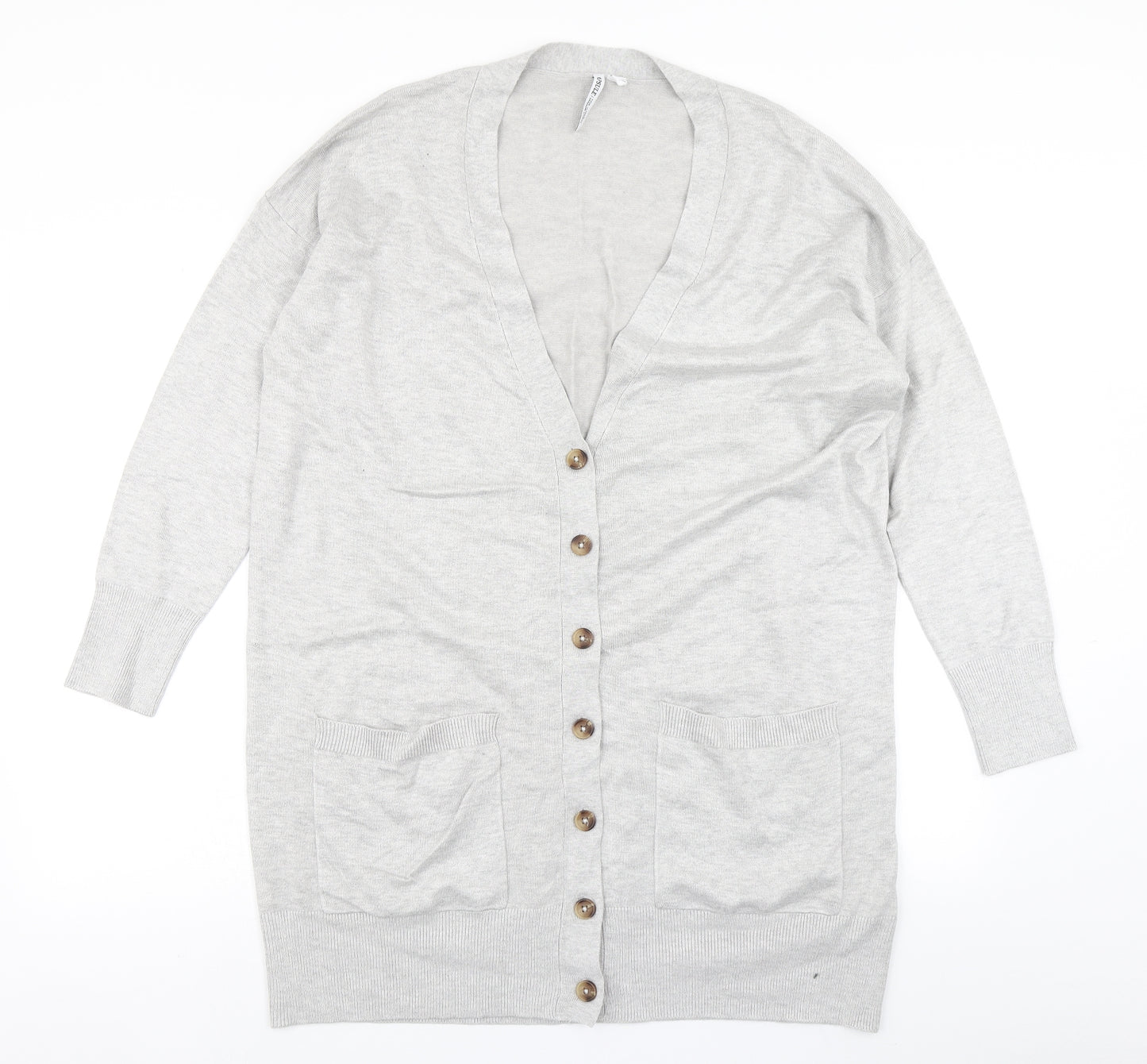 Capsule Womens Grey  Knit Cardigan Jumper Size 16