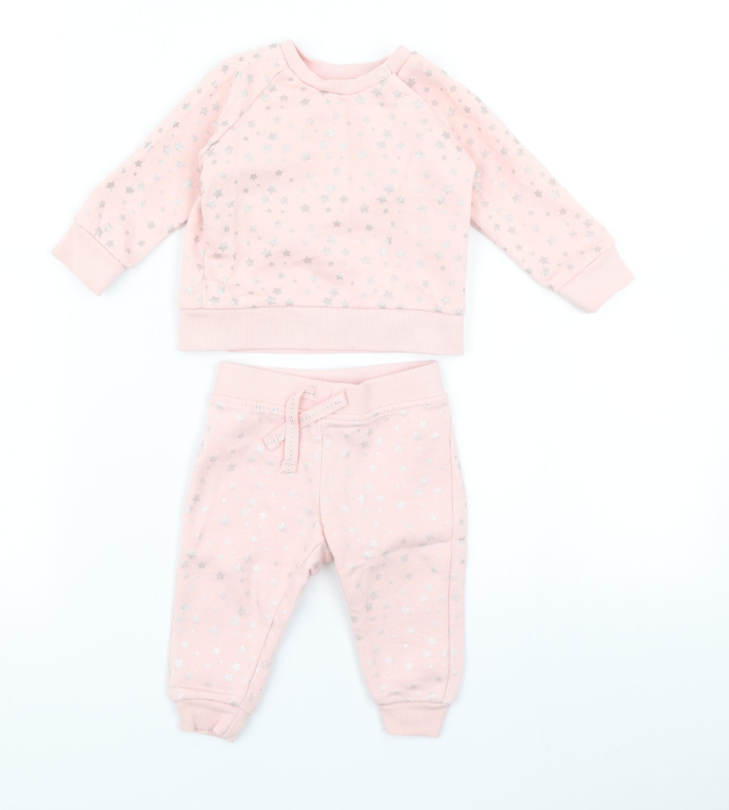 Primark Girls Pink Spotted  Trousers Set Outfit/Set Size 3-6 Months