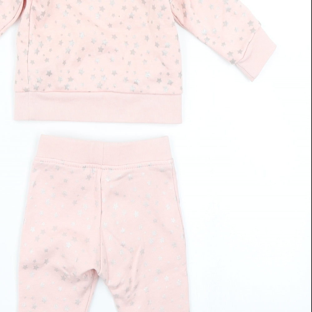 Primark Girls Pink Spotted  Trousers Set Outfit/Set Size 3-6 Months