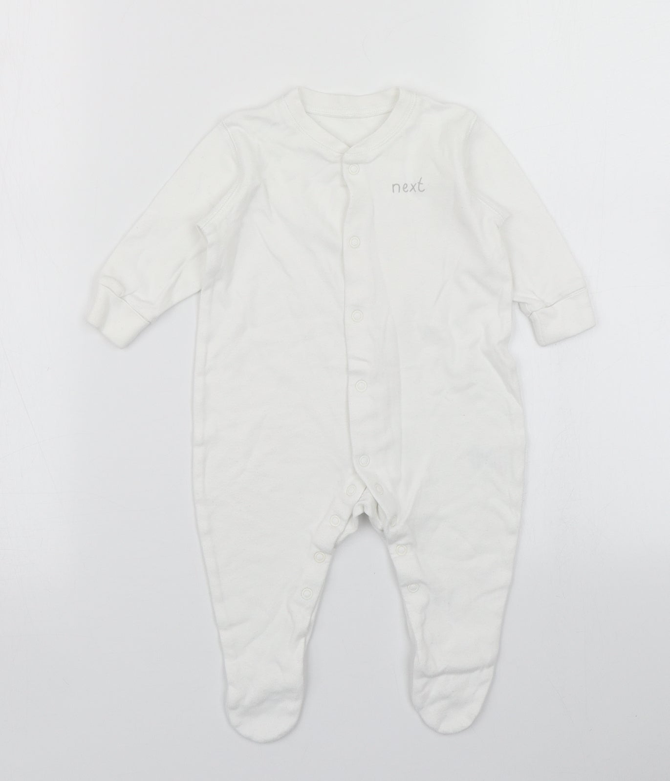 NEXT Baby White   Babygrow One-Piece Size 3-6 Months