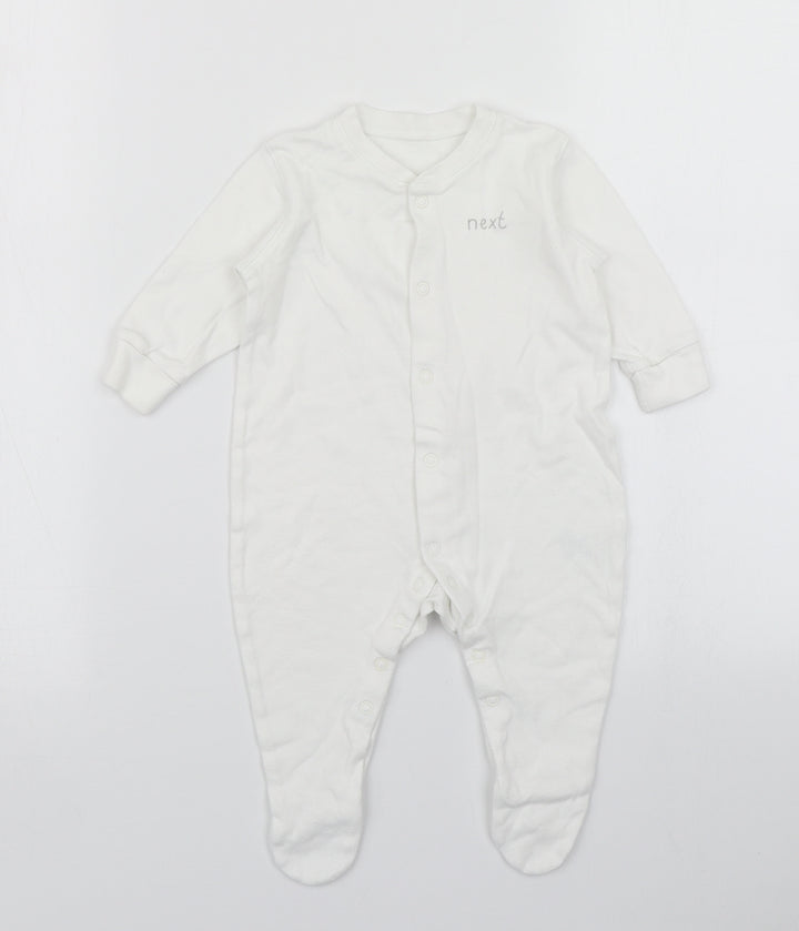 NEXT Baby White   Babygrow One-Piece Size 3-6 Months