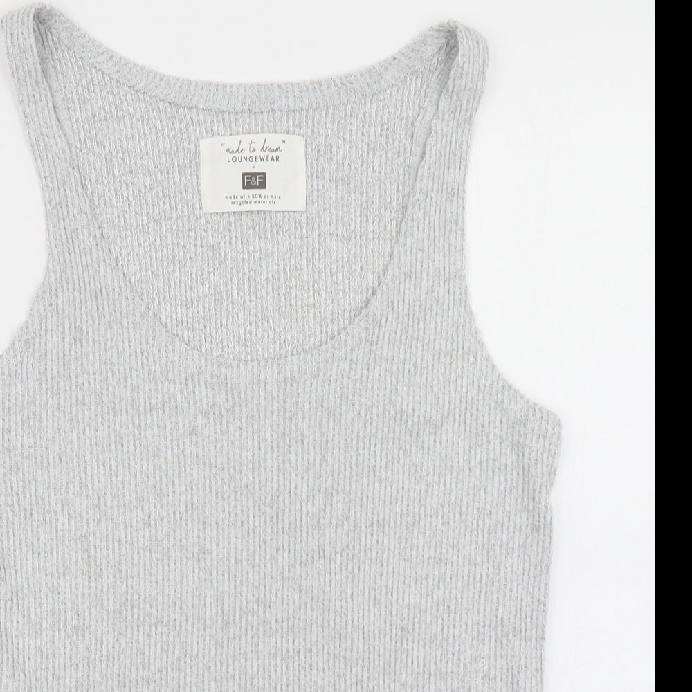 F&F Womens Grey   Basic Tank Size S
