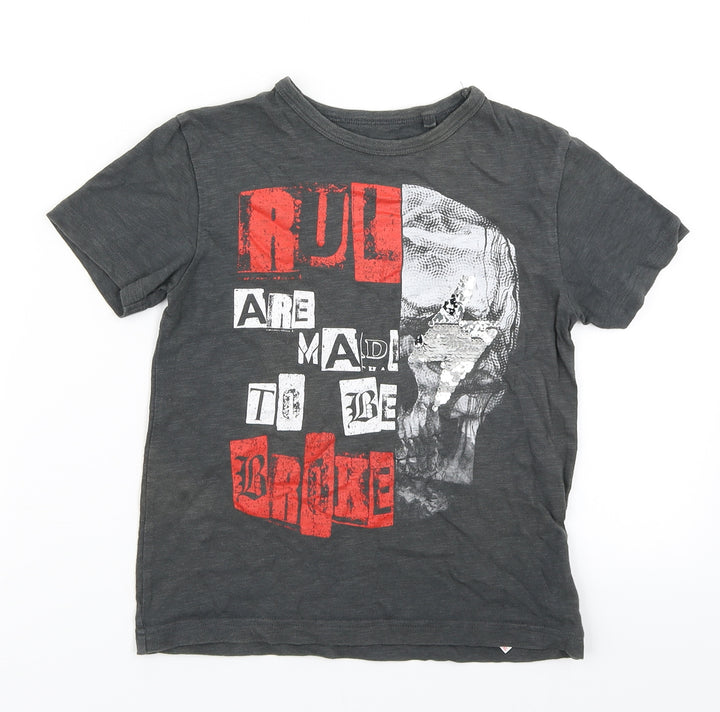 NEXT Boys Grey   Basic T-Shirt Size 6 Years