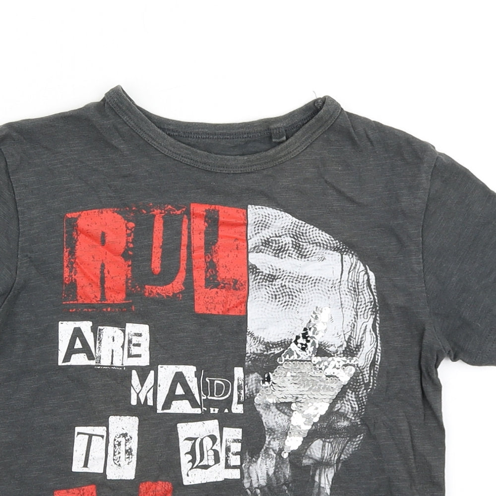 NEXT Boys Grey   Basic T-Shirt Size 6 Years