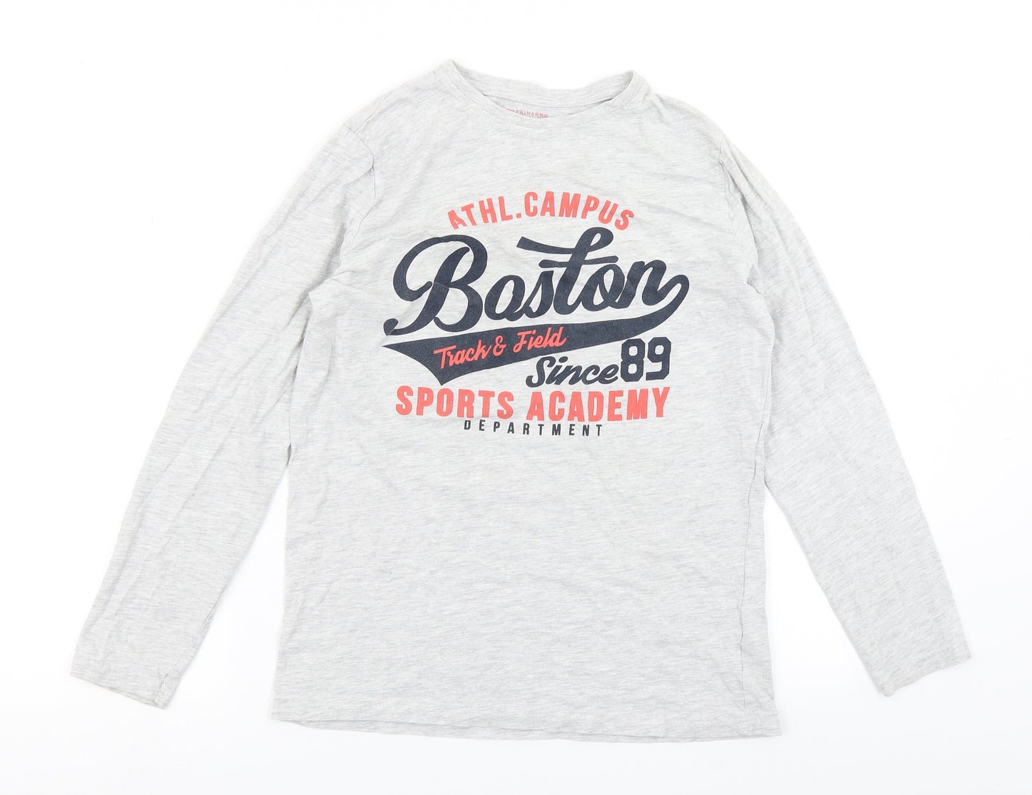 Primark Boys Grey   Basic T-Shirt Size 12-13 Years