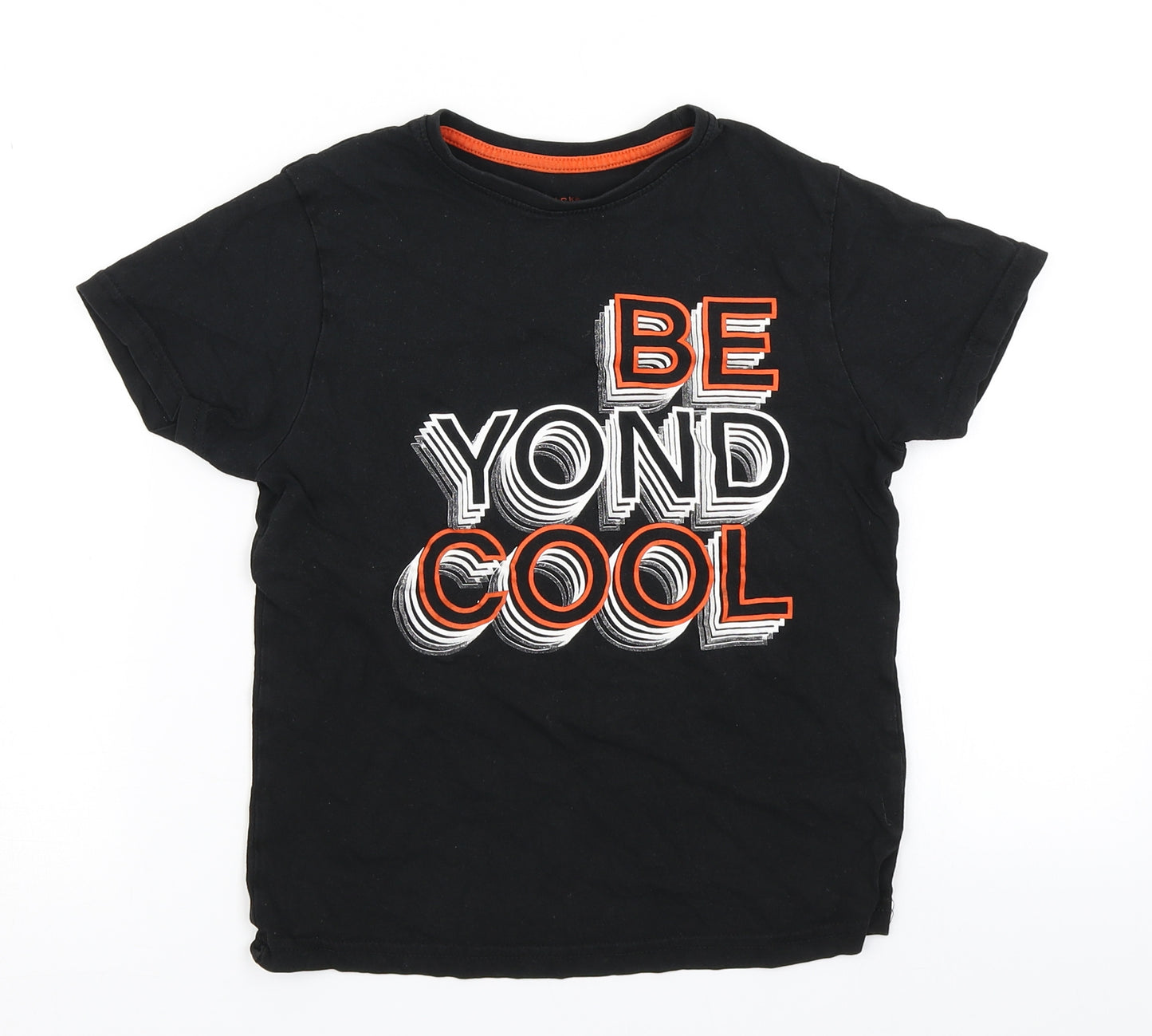 Primark Boys Black   Basic T-Shirt Size 7-8 Years
