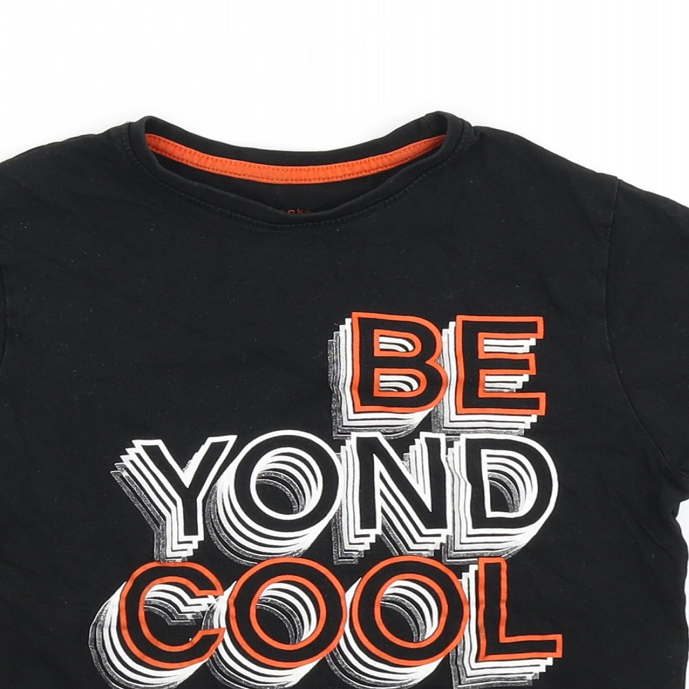 Primark Boys Black   Basic T-Shirt Size 7-8 Years