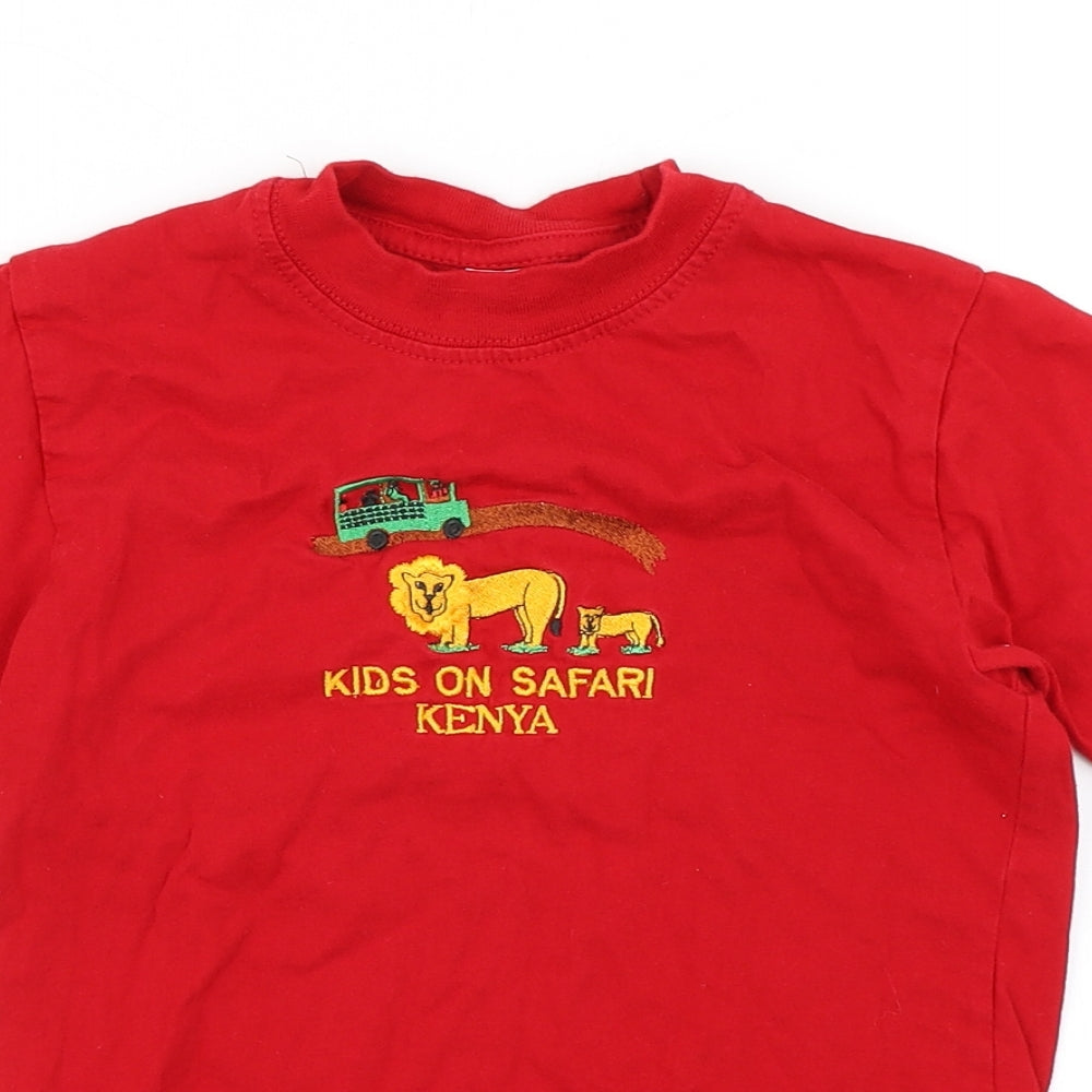 Kebs Boys Red   Basic T-Shirt Size 8 Years