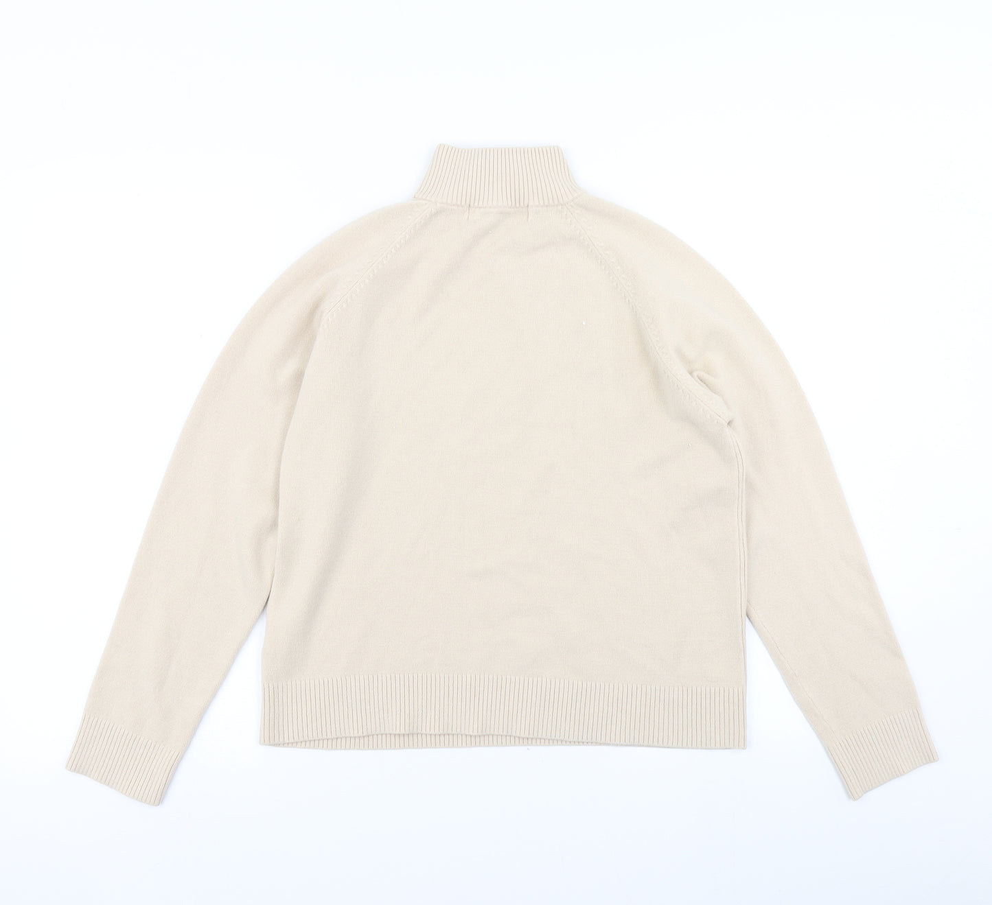 Pure & Natural Womens Beige  Knit Pullover Jumper Size 18