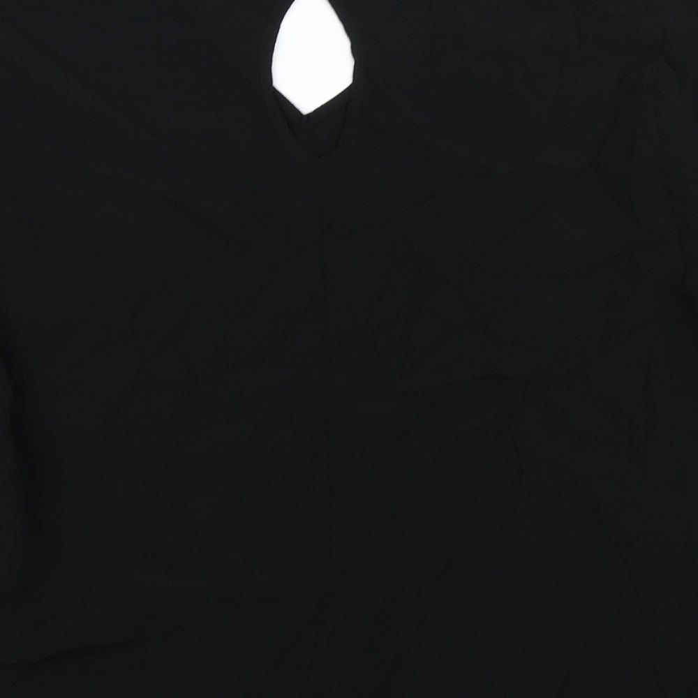 M&S Collection Womens Black   Basic Blouse Size 20  - Cold shoulder