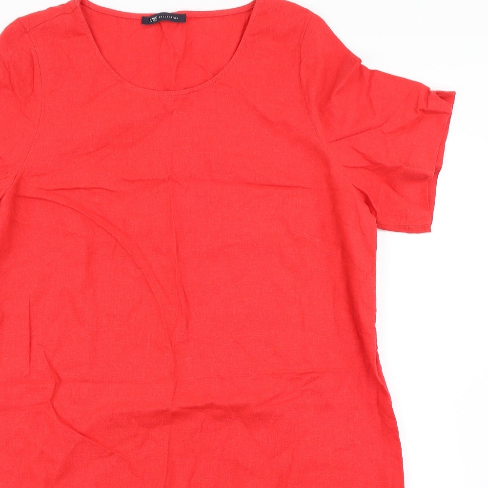 M&S Collection Womens Red   A-Line  Size 18