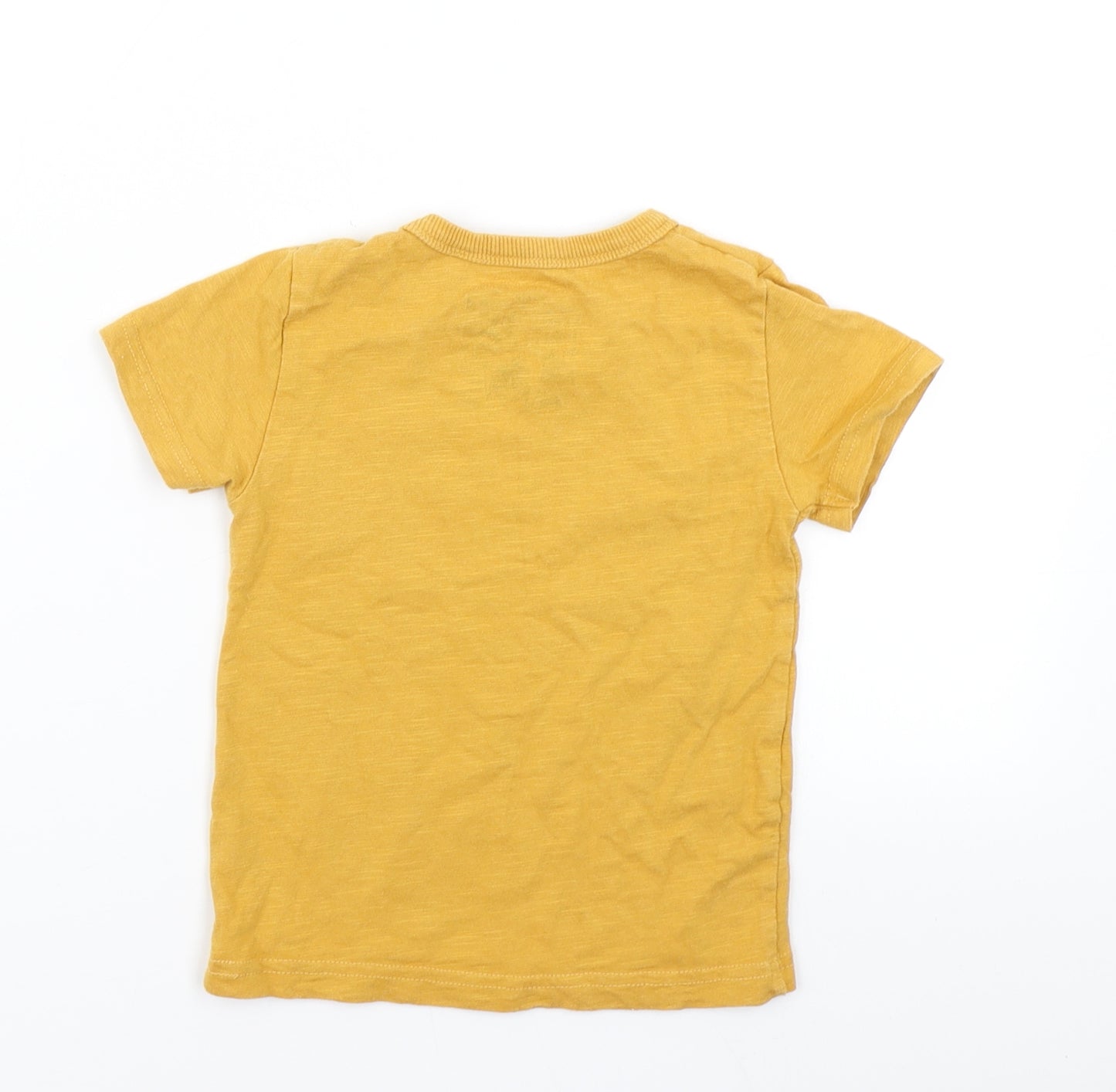 NEXT Boys Yellow   Basic T-Shirt Size 12-18 Months  - Dinosaur