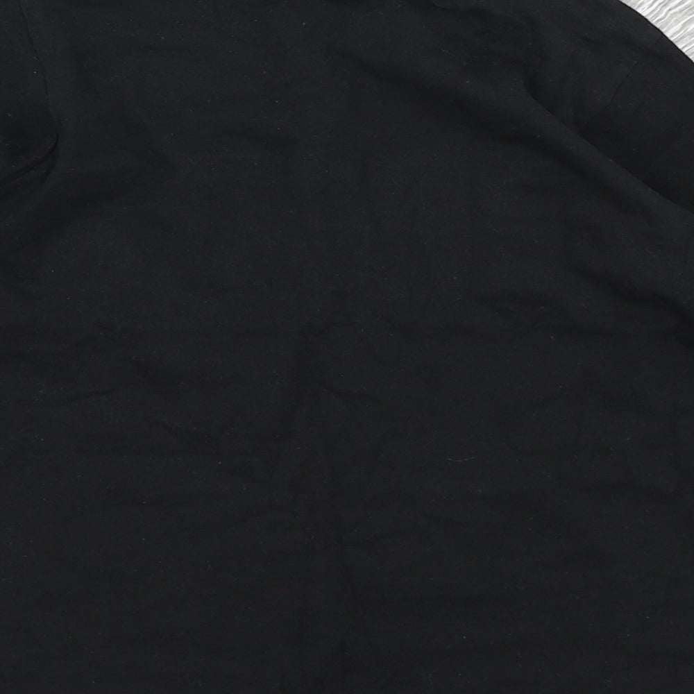 Urbn dept Boys Black Colourblock  Basic T-Shirt Size 7 Years