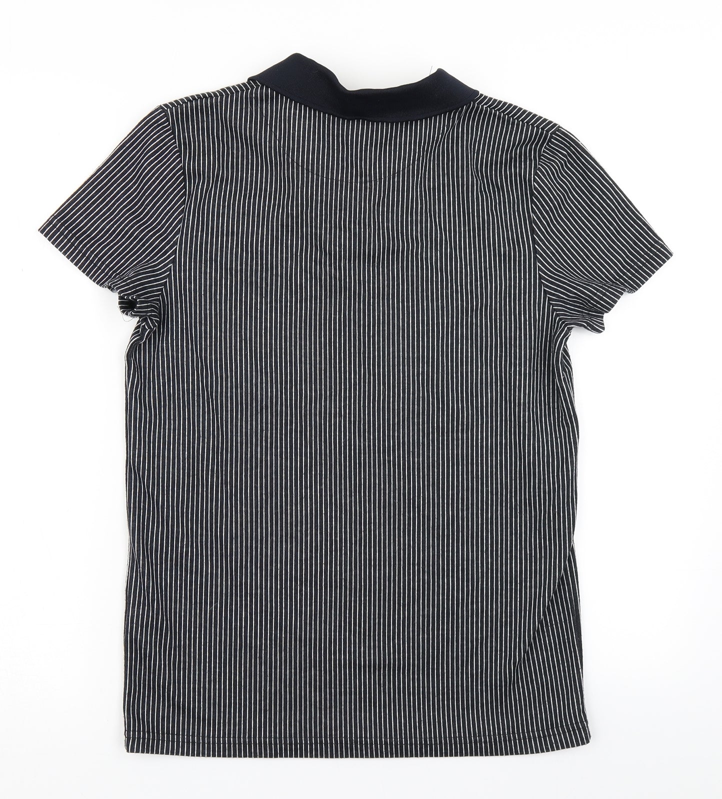 Boohoo MAN Mens Blue Striped   Polo Size XS
