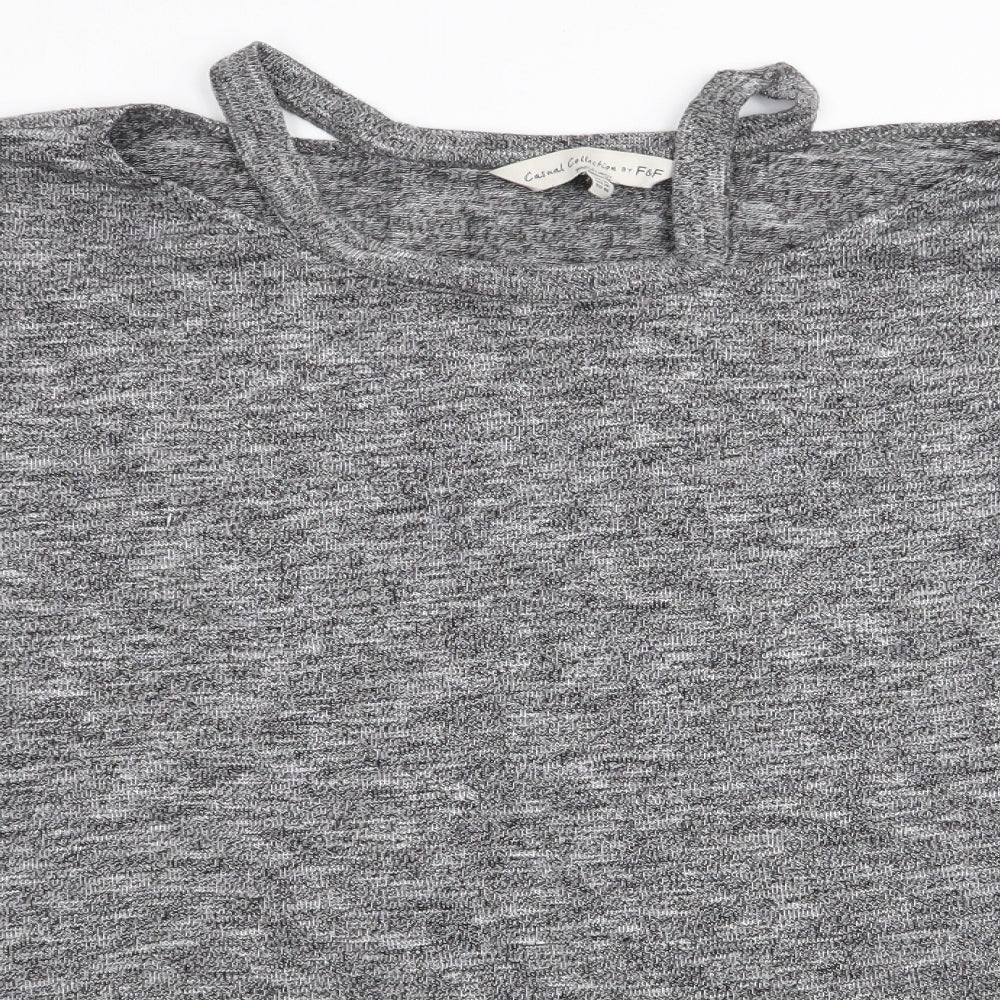 F&F Womens Grey   Basic T-Shirt Size 18