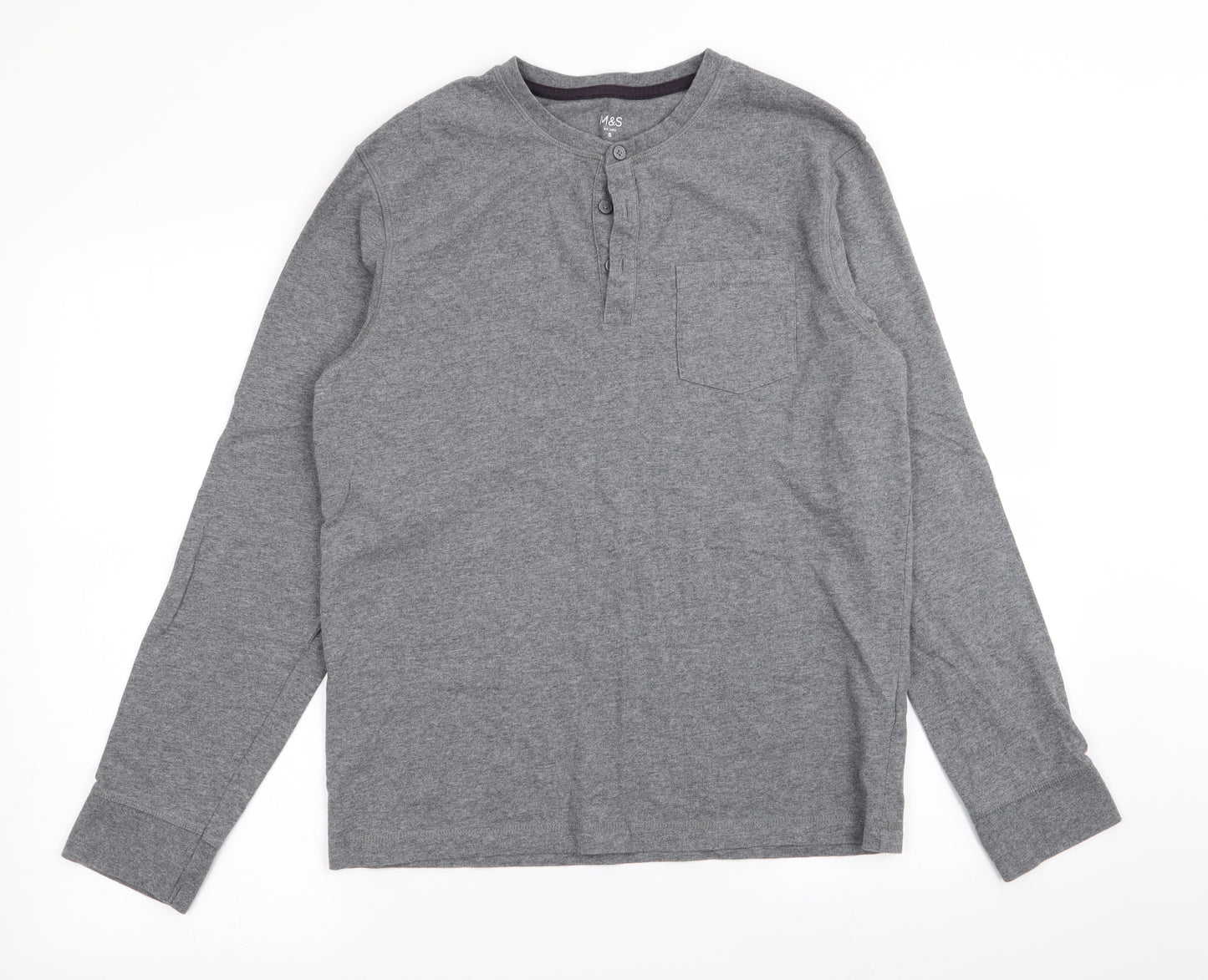 M&S Mens Grey    T-Shirt Size S