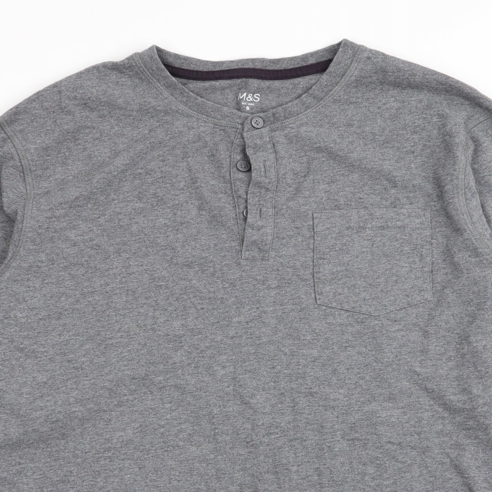 M&S Mens Grey    T-Shirt Size S