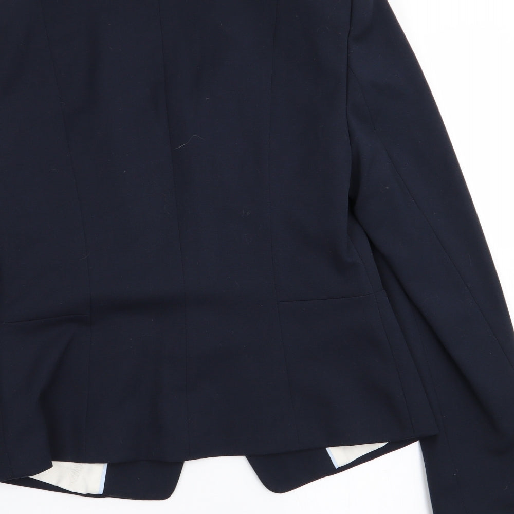 M&S Womens Blue   Jacket Blazer Size 8