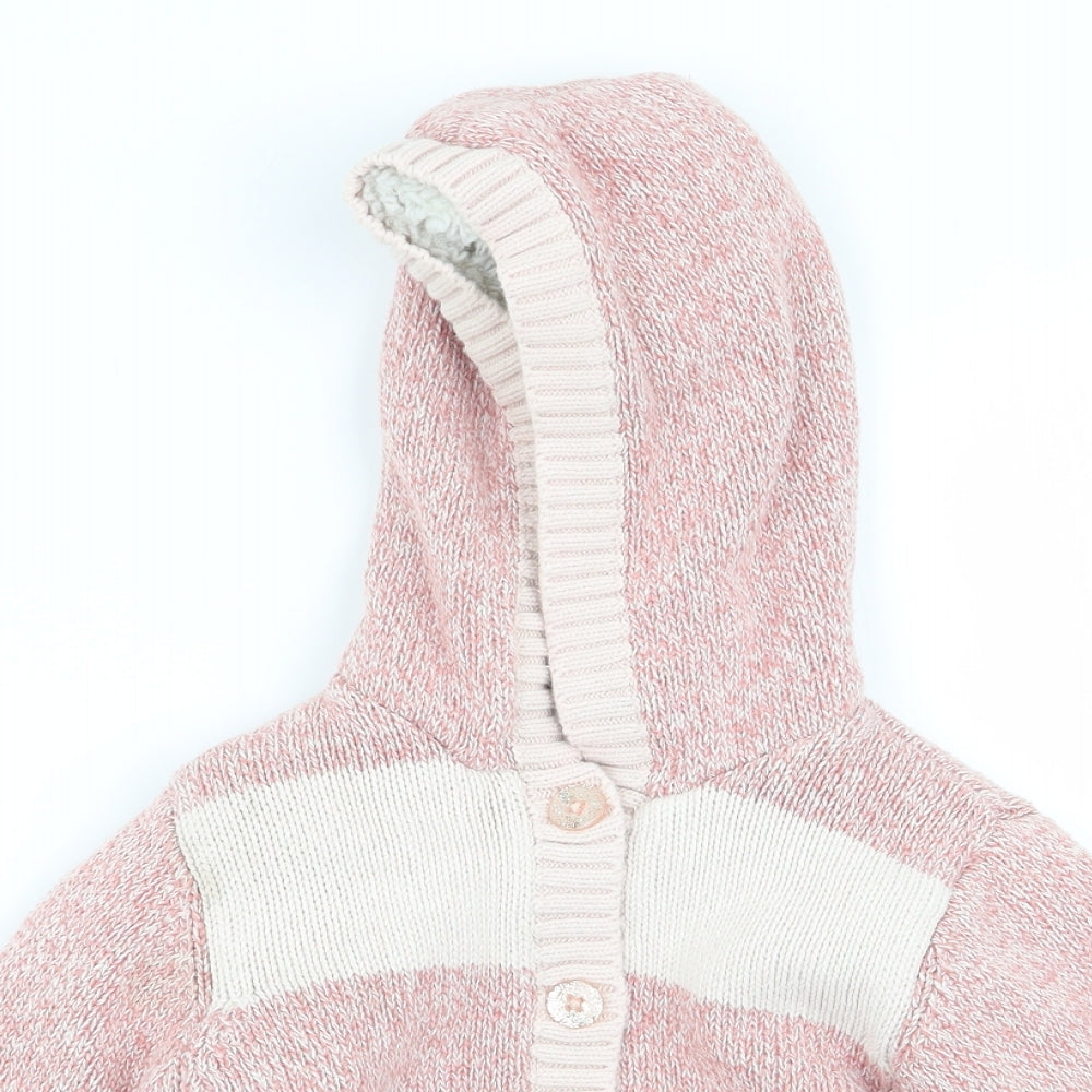Nutmeg Girls Pink   Cardigan Jumper Size 3-4 Years