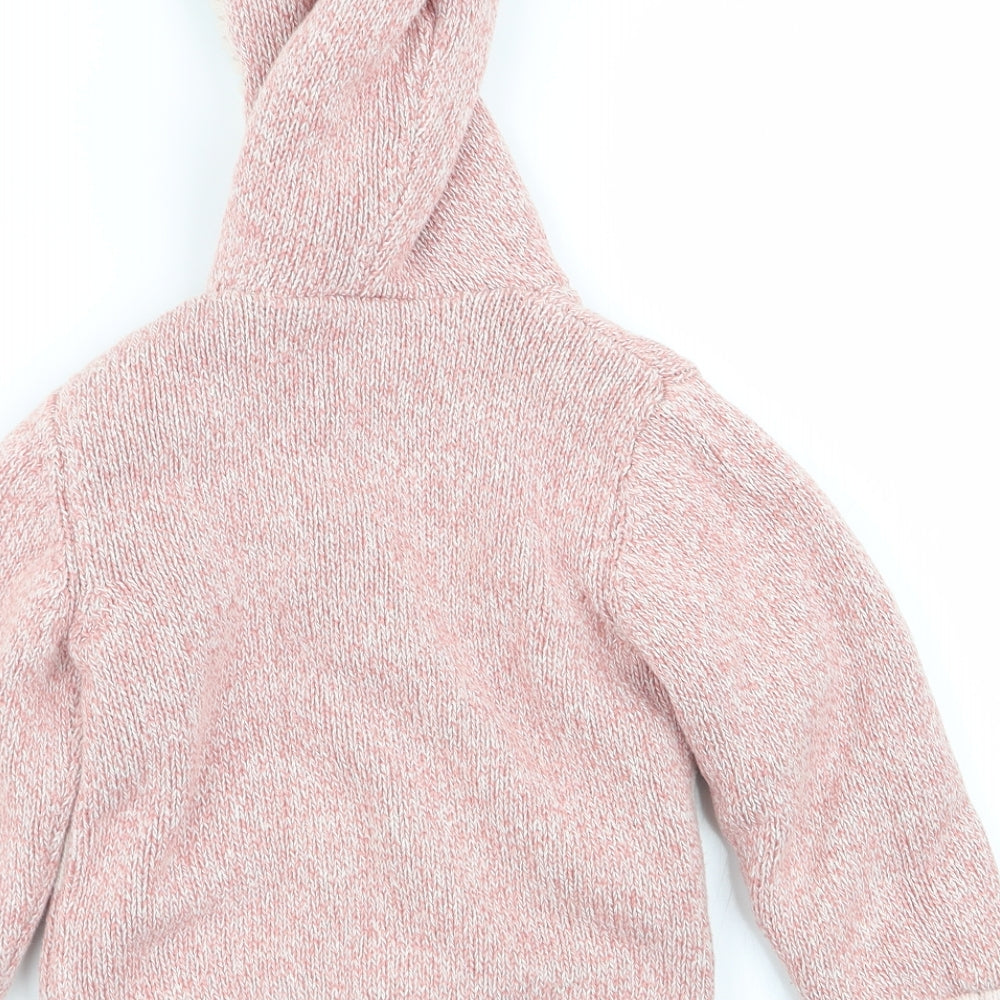 Nutmeg Girls Pink   Cardigan Jumper Size 3-4 Years