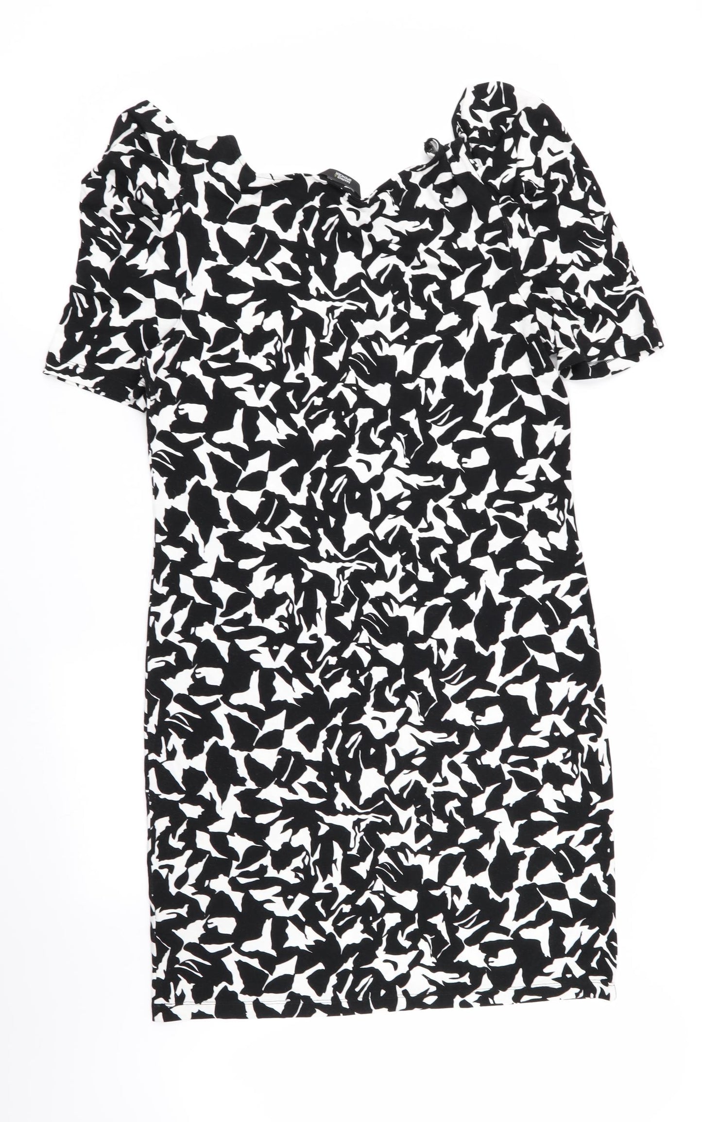 m&s Womens Multicoloured Geometric  T-Shirt Dress  Size 10